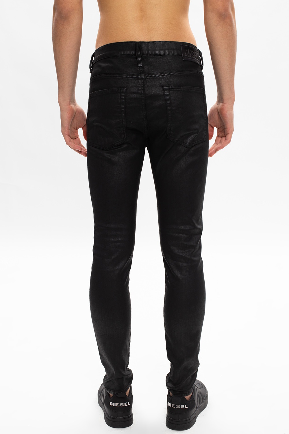 Shops diesel coated skinny jeans